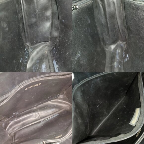 698658BV (X6) Chanel Hand Bag Matelasse Black Lambskin - Picture 8 of 10
